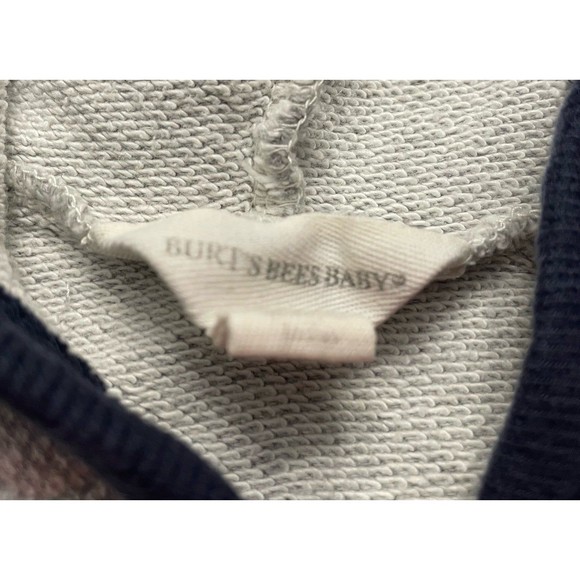 Burt’s Bees Grey Gray Baby Boy Hooded Outfit, Size 6-9 months - Picture 7 of 9